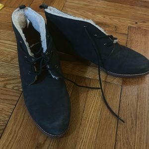 REBECCA MINKOFF FUR LINED BOOTS